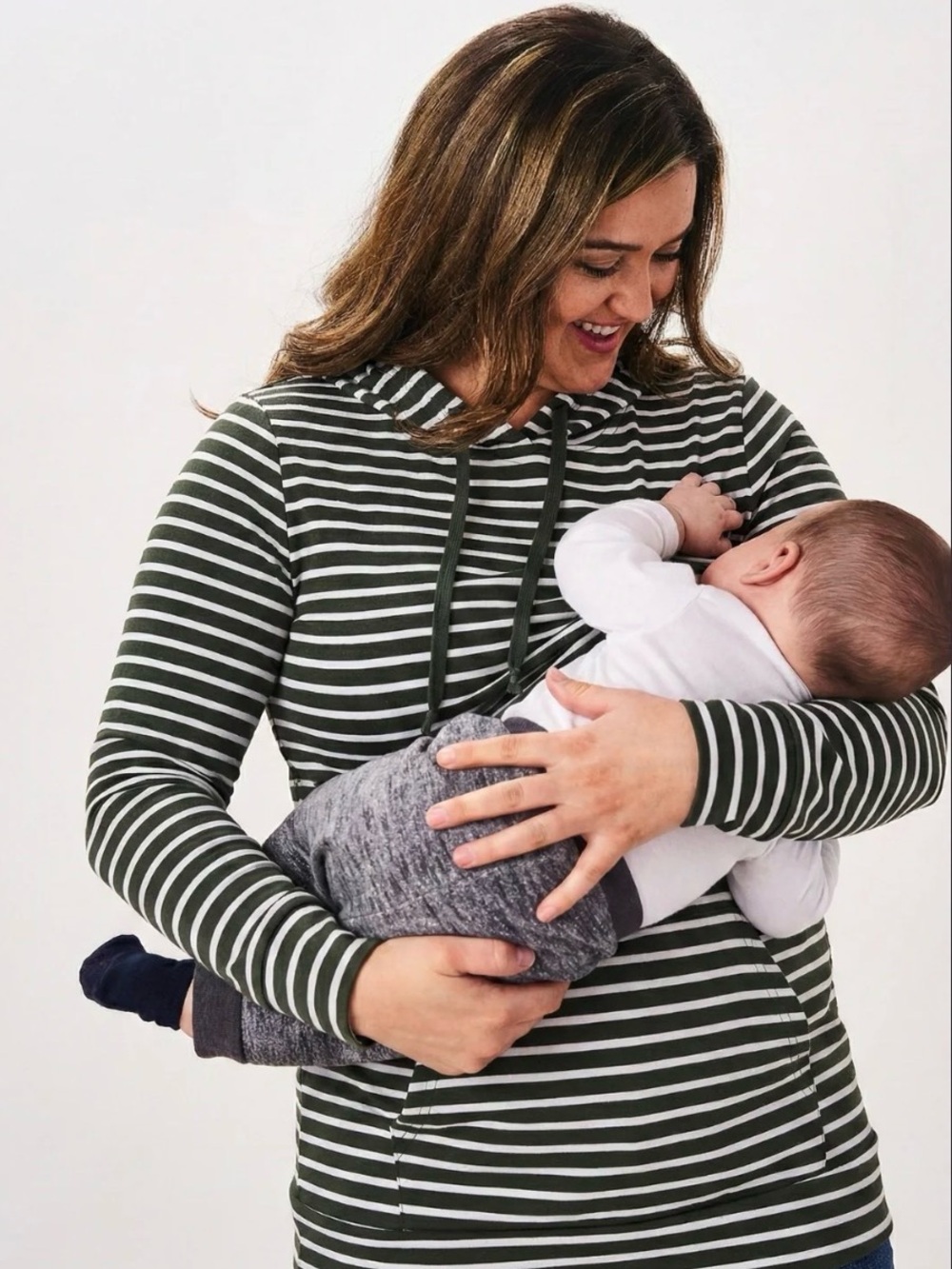 Latched MaMa Lightweight Cotton Nursing Hoodie, 3X